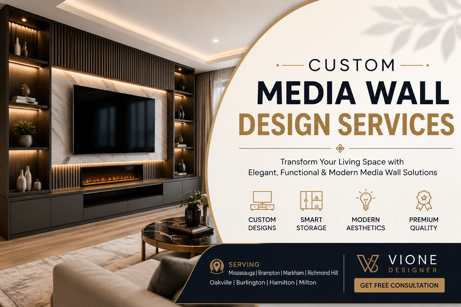 Custom Media Wall Design Services